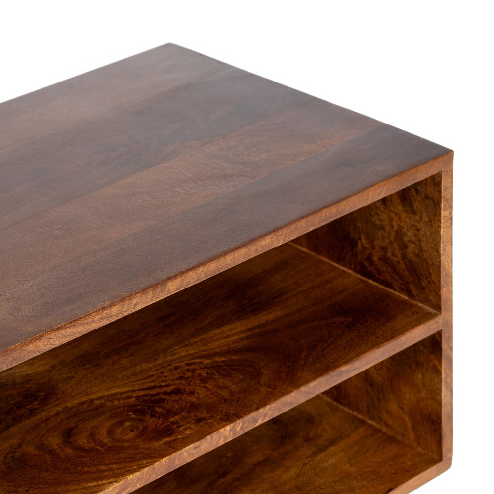 Mueble TV de madera de mango marrón – 150 cm