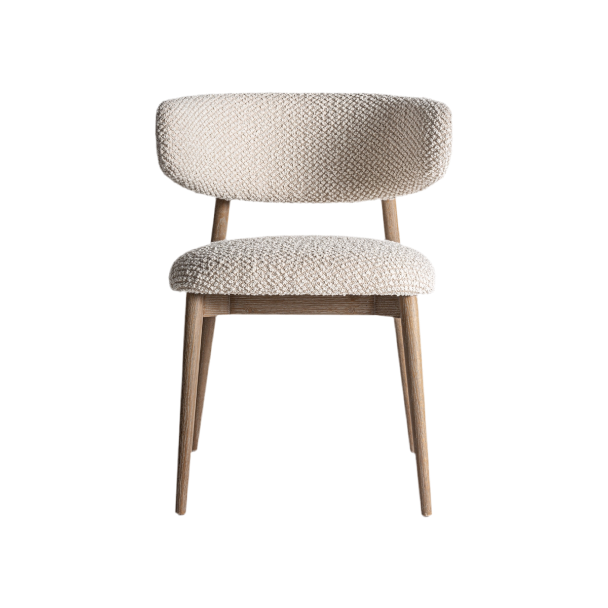 SILLA madera de fresno / tejido bouclé