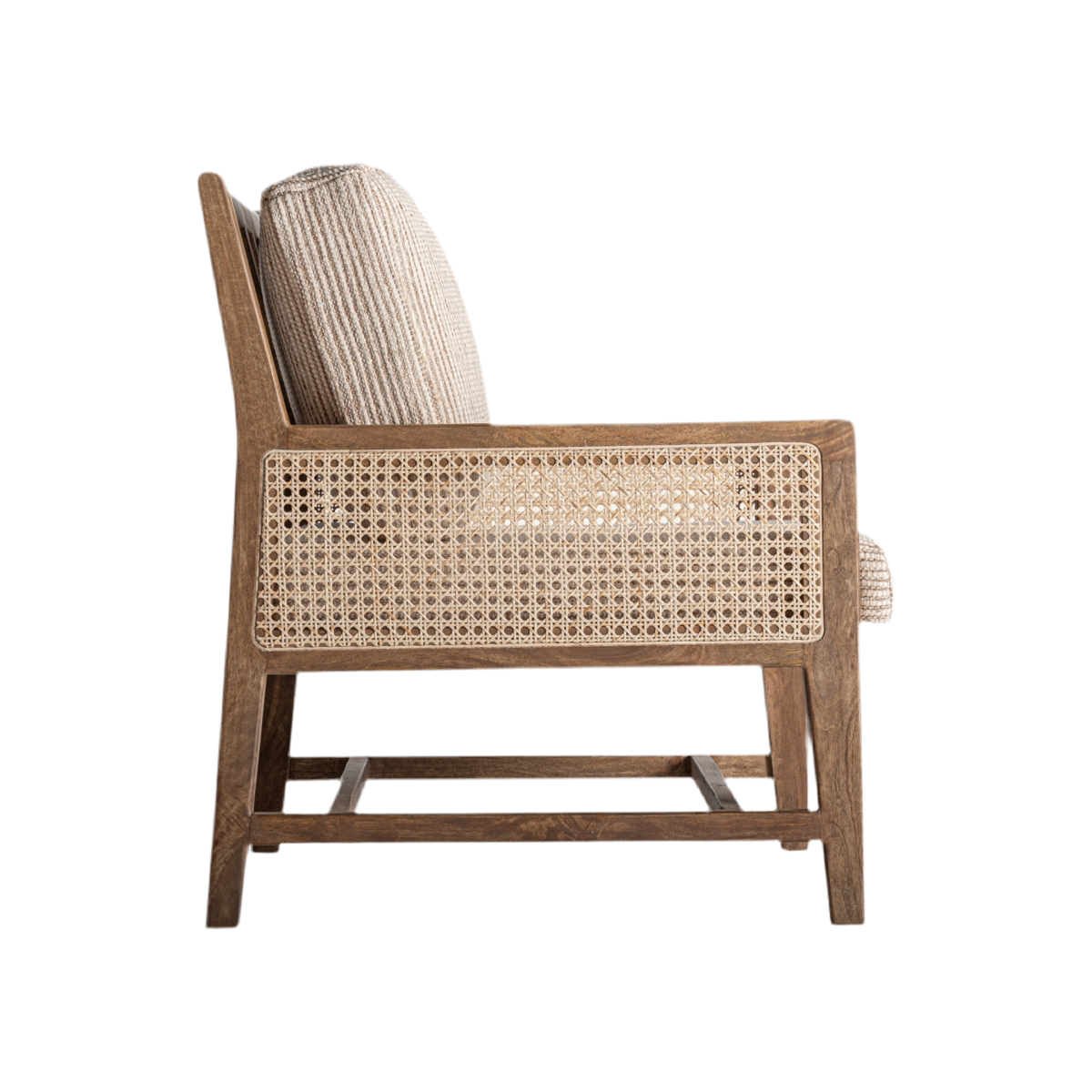 SILLa  madera de mango / cannage / tejido