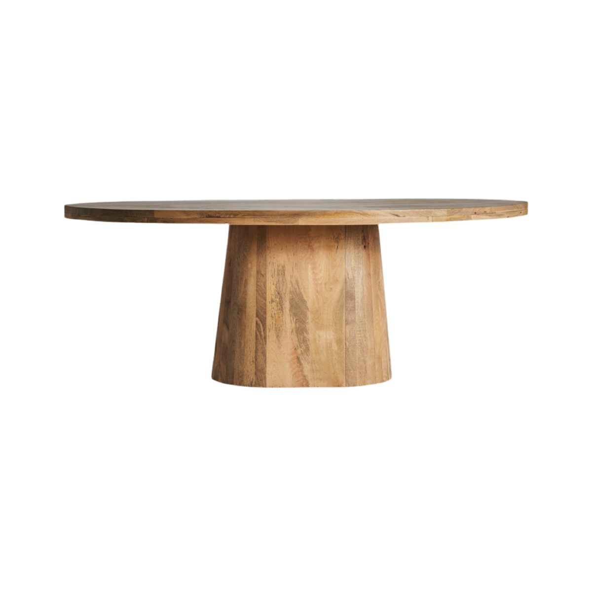 MESA COMEDOR MADERA DE MANGO OVALADA 200CM.