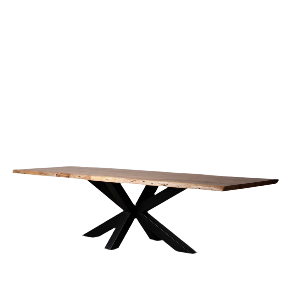 MESA COMEDOR MADERA DE ACACIA / HIERRO 300CM