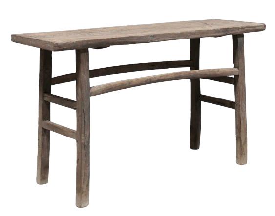 Consola en madera de olmo