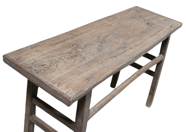 Consola en madera de olmo