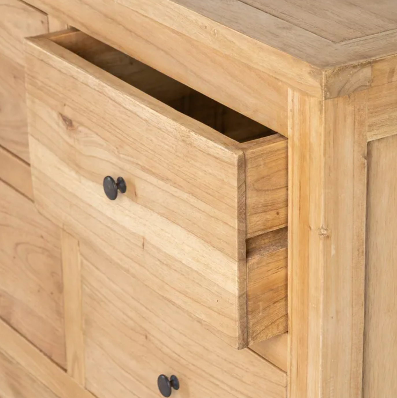 Aparador de madera de mindi natural – 170 cm