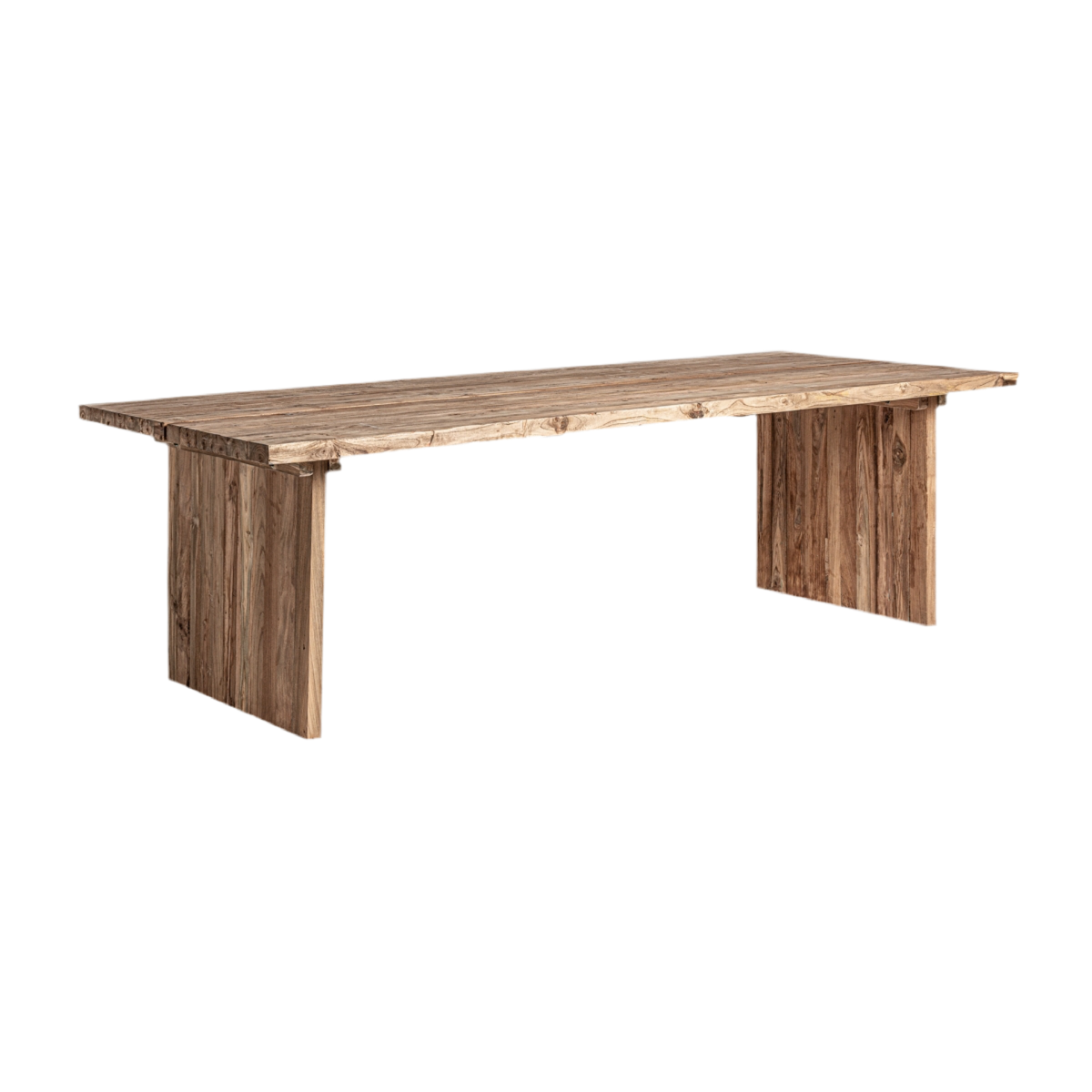 MESA COMEDOR MADERA TEKA RESTAURADA 260CM.