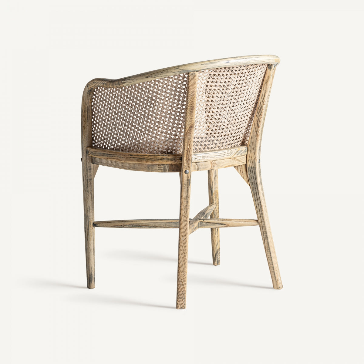 Silla madera de abedul / lino / cannage