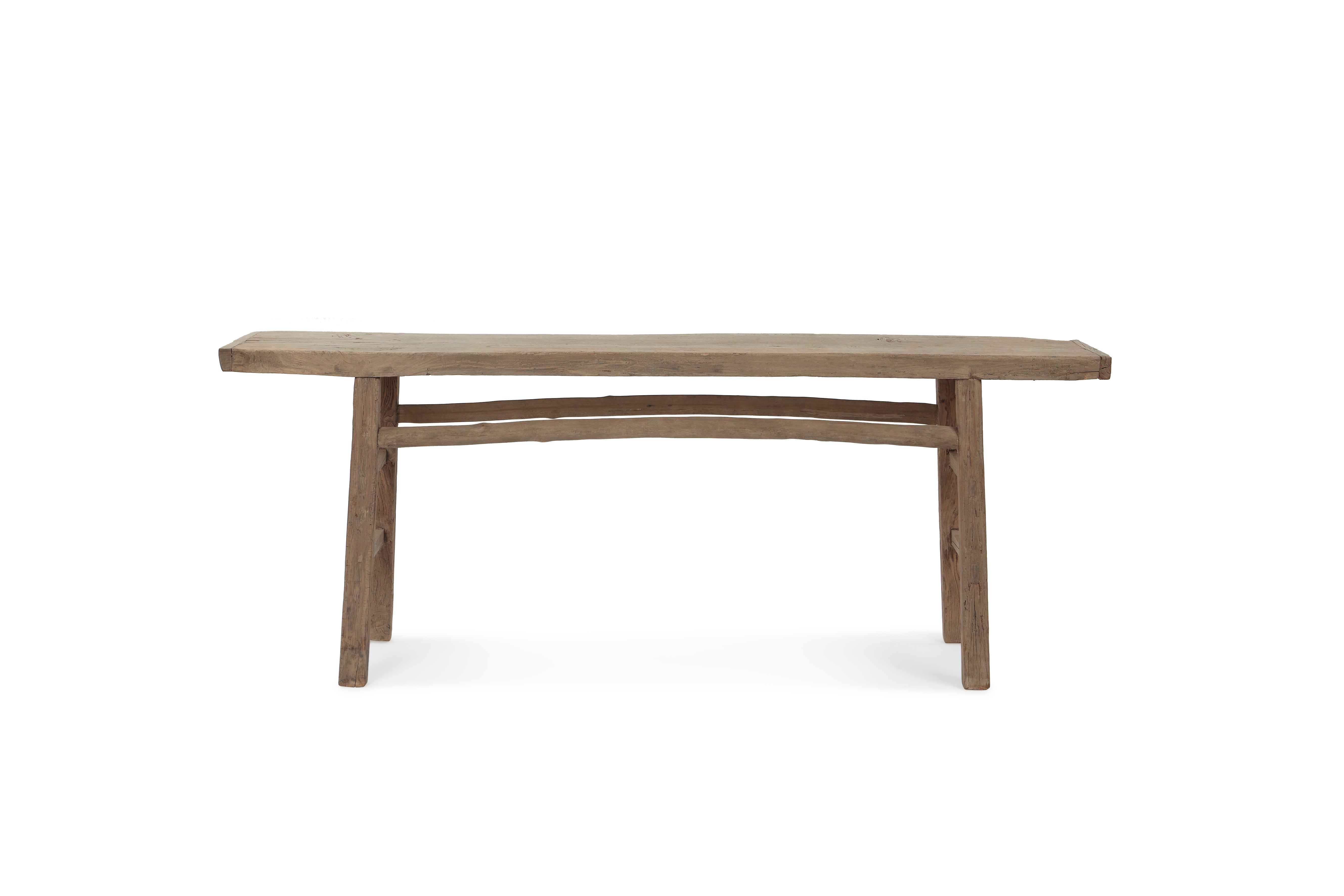 Consola en madera de olmo