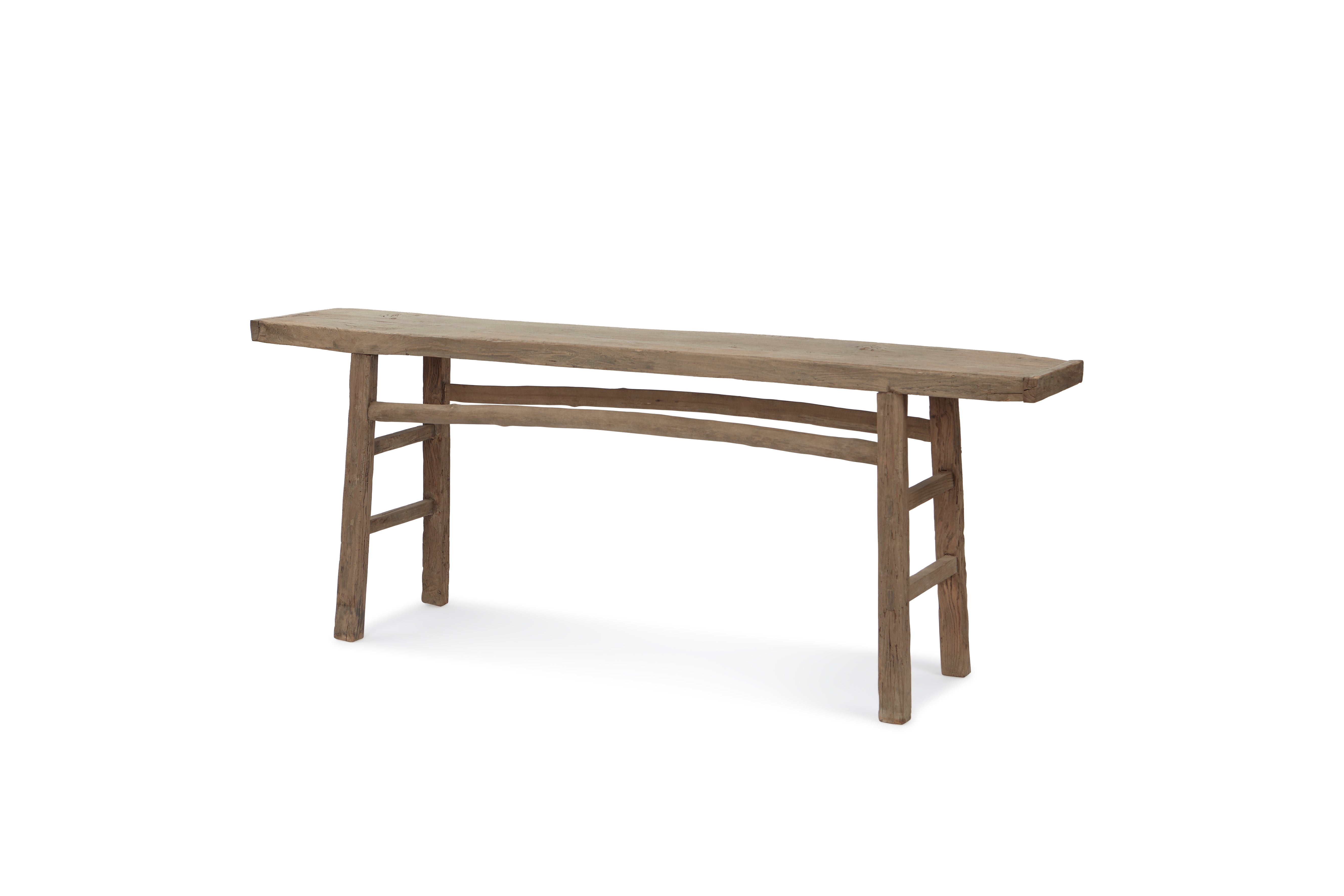 Consola en madera de olmo