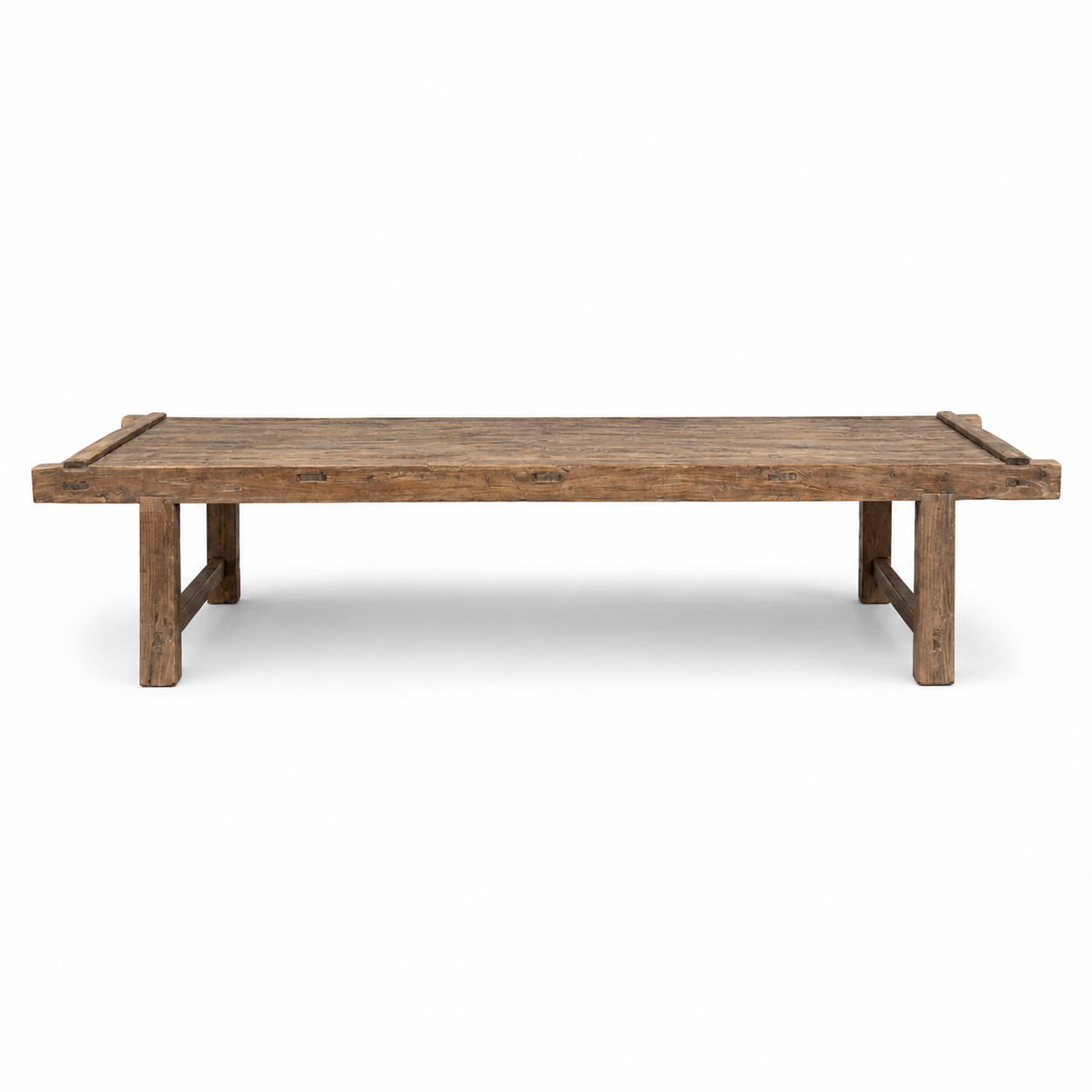 Mesa de Centro Antigua de Olmo Macizo – Pieza Única