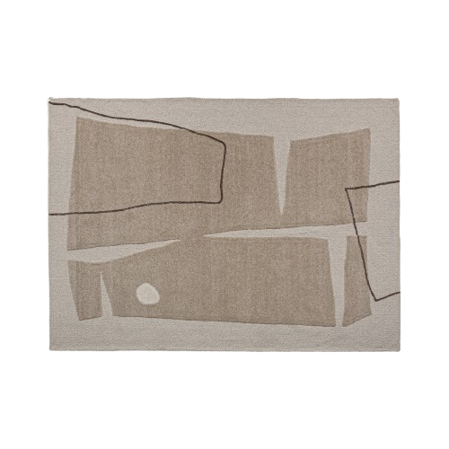 Alfombra de lana y algodón