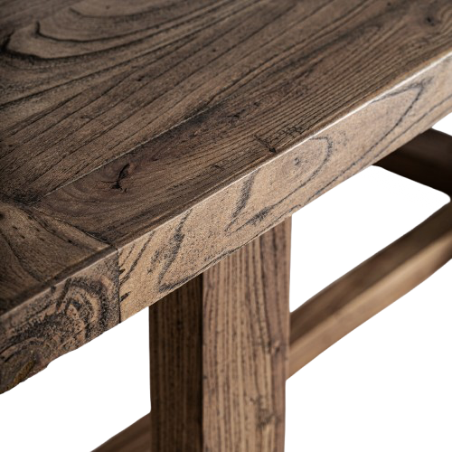 Escritorio de madera de olmo