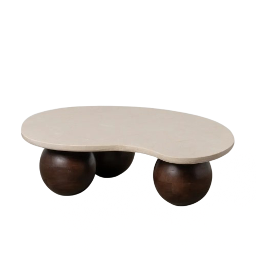 MESA CENTRO MÁRMOL/MADERA SALÓN