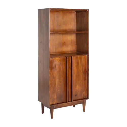 Estantería de madera de mango marrón