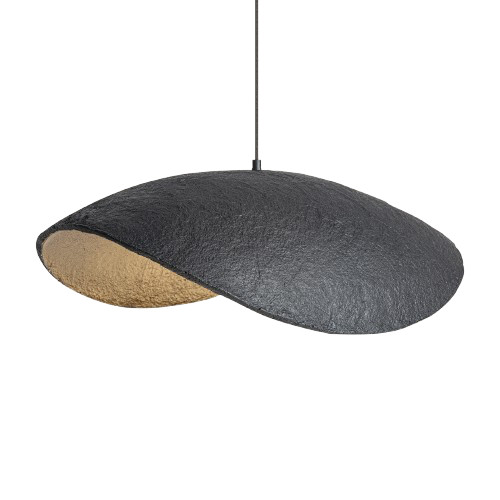 Lámpara de colgar en hierro y papel maché