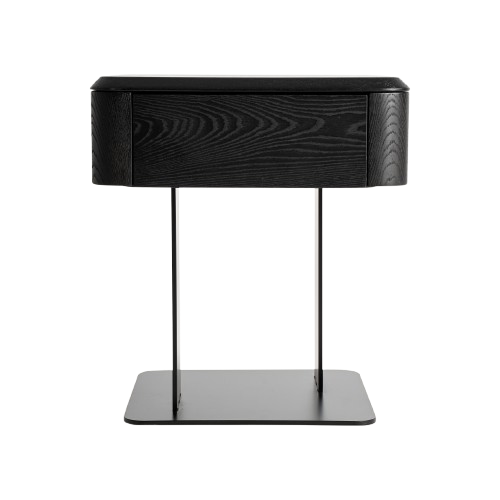 MESITA DE NOCHE NEGRA