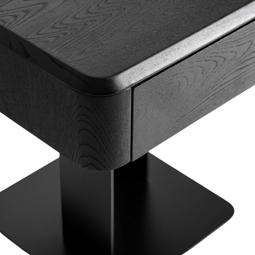 MESITA DE NOCHE NEGRA